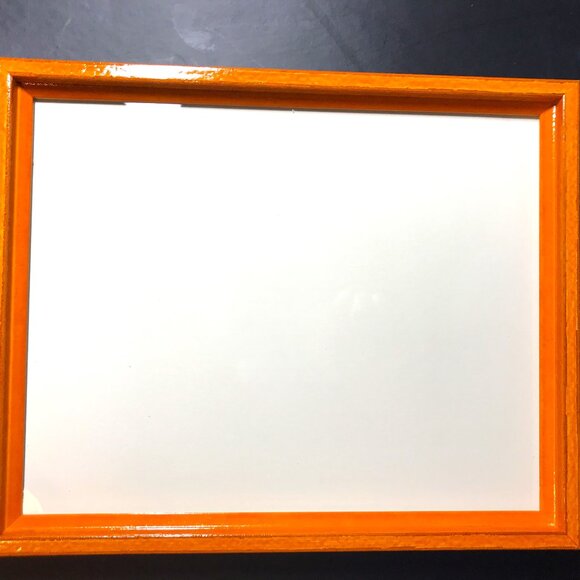 Vibrant Orange Glossy Colorful Frame - Ready to Use - 8x10 - w/Hardware - New - Picture 12 of 13